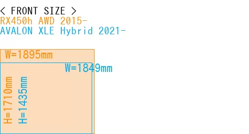 #RX450h AWD 2015- + AVALON XLE Hybrid 2021-